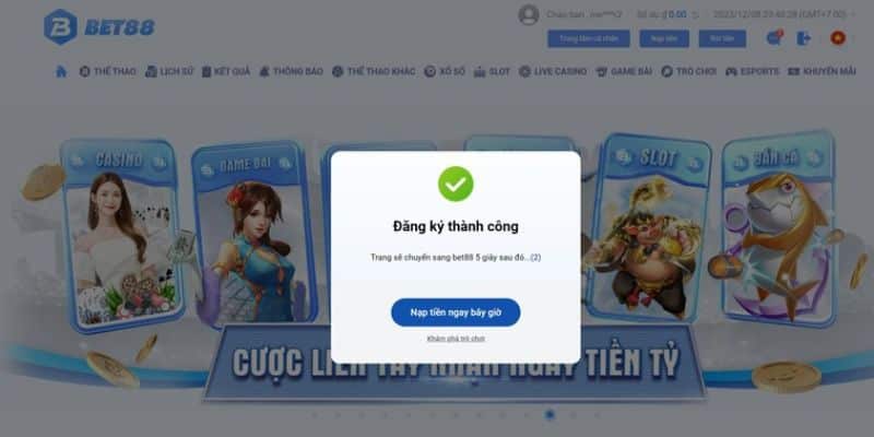 3 bước đăng ký Bet88 đơn giản nhất